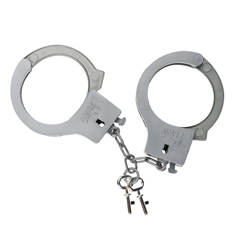 Idena 8040007 - Set da polizia, pistola, fondina e manette, set da gioco, festa a tema, carnevale