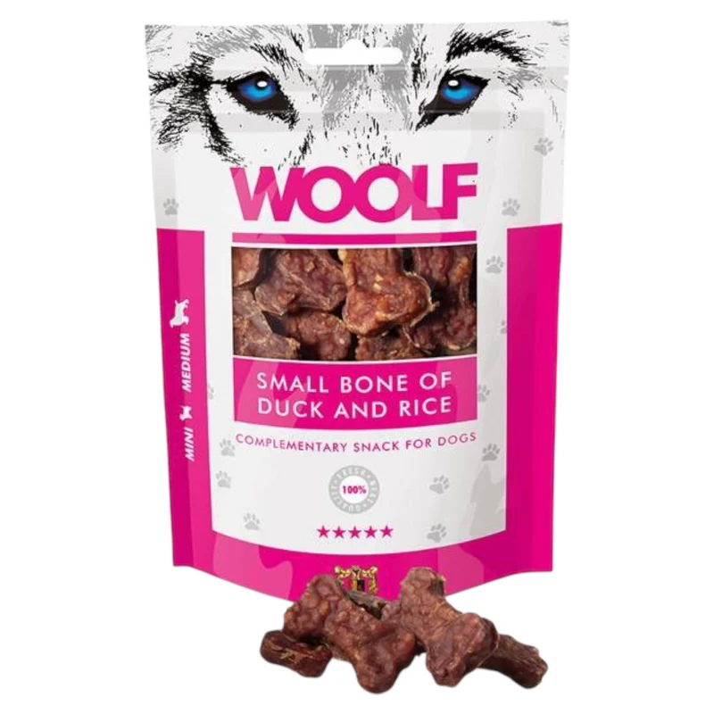 WOOLF Osso Piccolo di Anatra e Riso 100gr