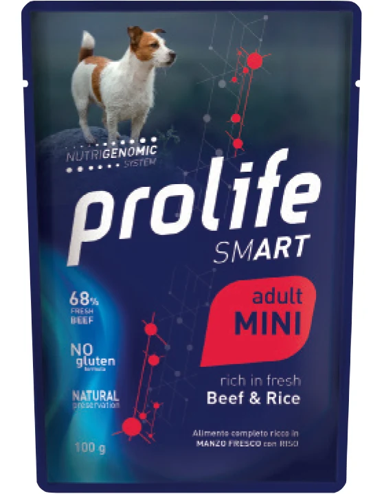 Prolife Smart Mini Cane Adulto Manzo e Riso 100 g