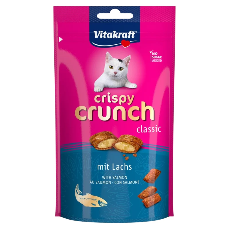 VITAKRAFT Snack Gatto Crispy Crunch Salmone 60gr