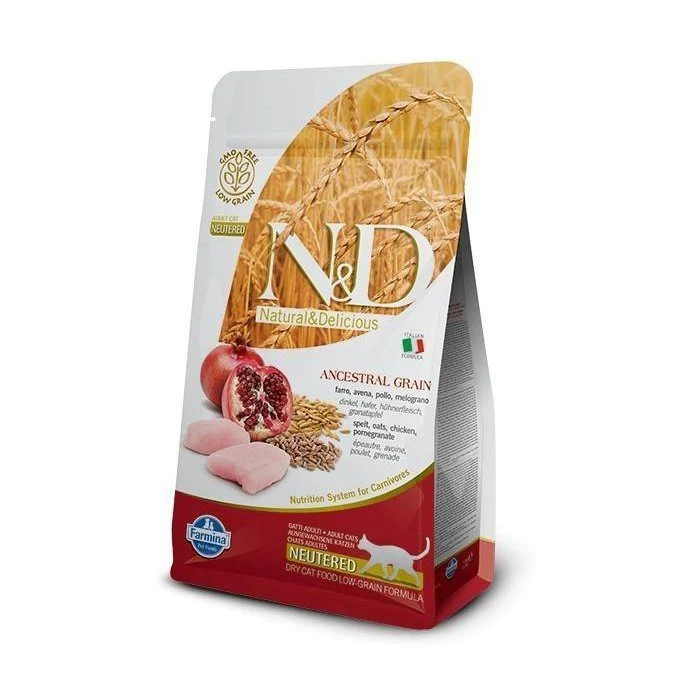 Farmina N&D Ancestral Grain Neutered Pollo, Melograno 300g