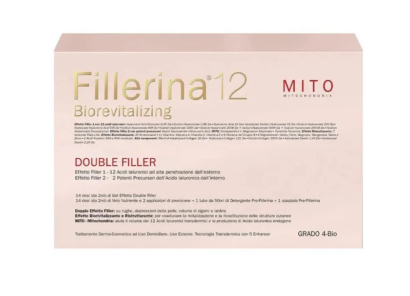 Fillerina 12 Biorevitalizing Double Filler Mito Grado 4 Trattamento Intensivo 30ml+30ml +50ml