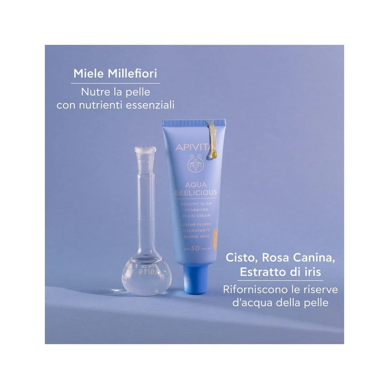 Apivita Aqua Beelicious Crema Fluida Idratante Healthy Glow 40ml