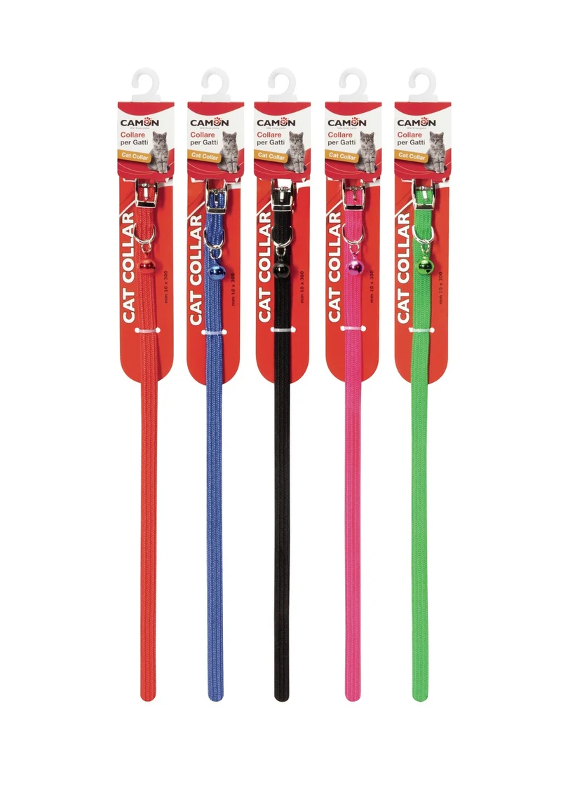 Camon Collare Elasticizzato per Gatti con Campanellino