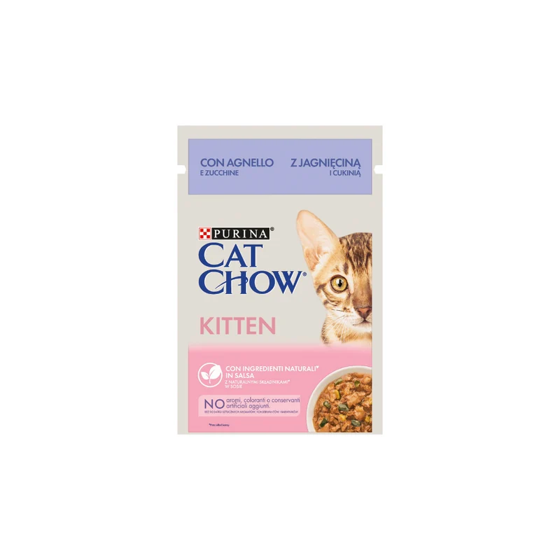 Cat Chow Kitten Agnello e Zucchine 85g - Gattino