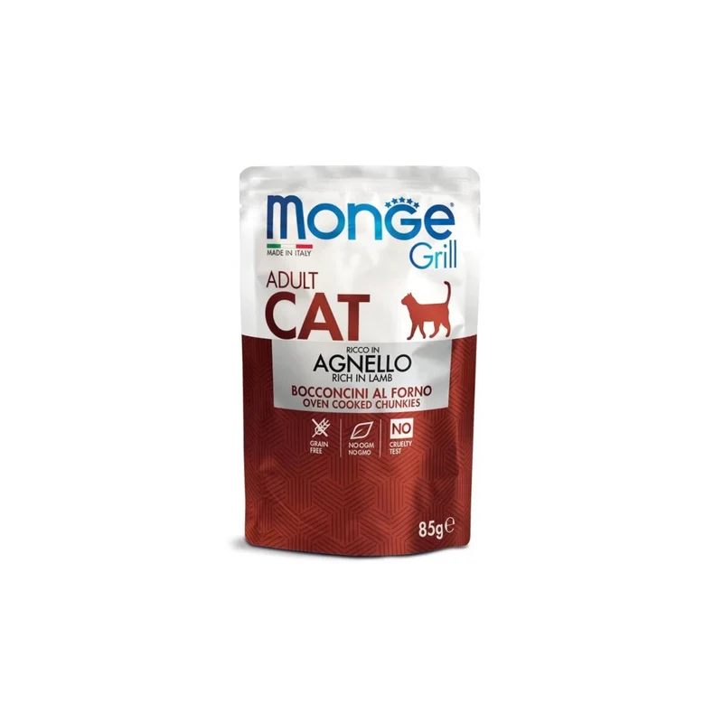 Monge Grill Grain Free Adult Agnello 85g - Umido Gatto