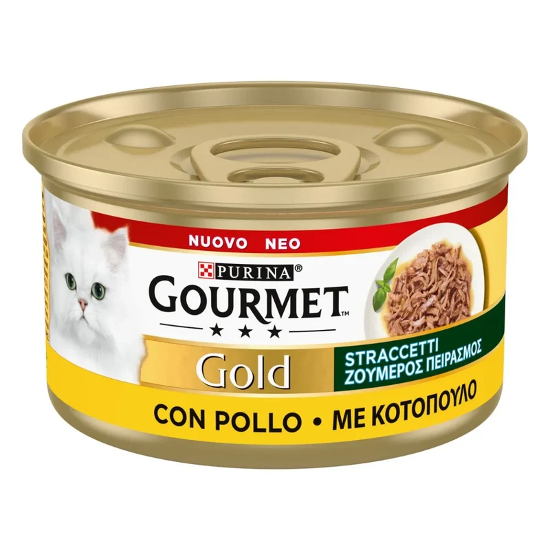 Gourmet Gold Straccetti con Pollo 85g - Cibo Umido per Gatti