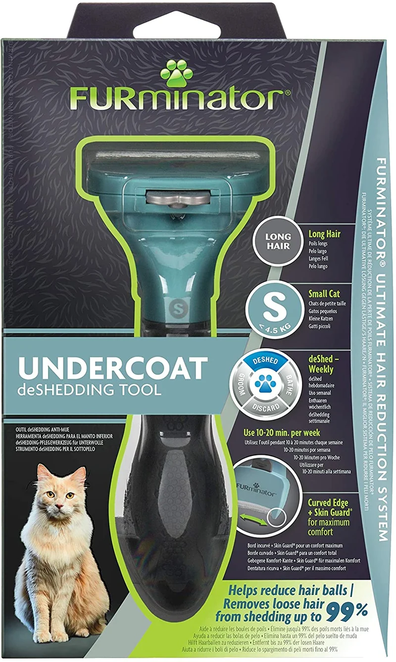 FURminator DeShedding Gatti Pelo Lungo S/M - Gatti fino a 4,5kg