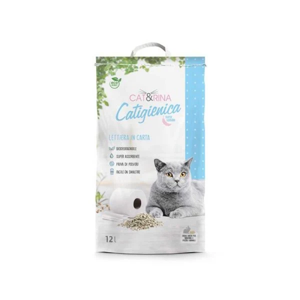 CAT&RINA Catigienica 12Lt - Lettiera per Gatti Compostabile