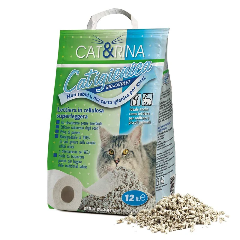 CAT&RINA Catigienica 12Lt - Lettiera per Gatti Compostabile