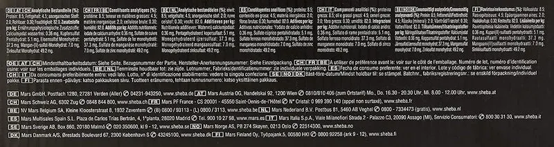 Sheba Selezione Delicata Salsa Pollo Pollame Anatra Tacchino 60x85g