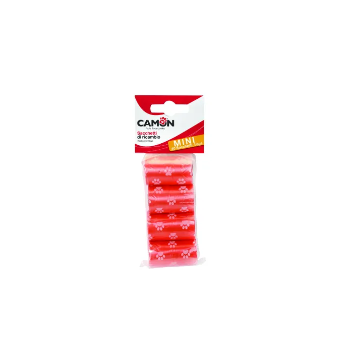Camon Sacchetti Ricambio Mini 4x10 Colorati per Cani