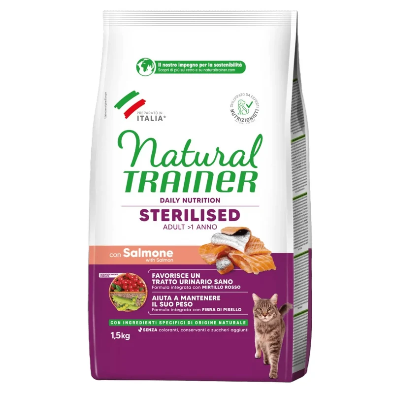 TRAINER Gatto Sterilised Salmone 1,5Kg