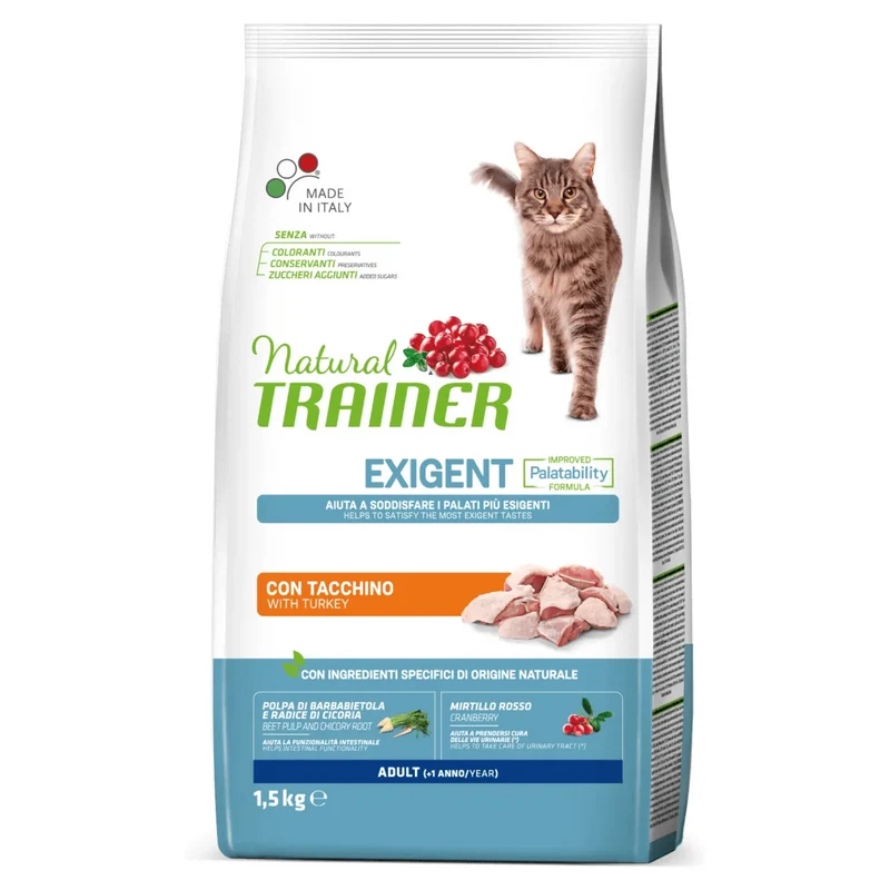 TRAINER Gatto Exigent Tacchino 1,5Kg