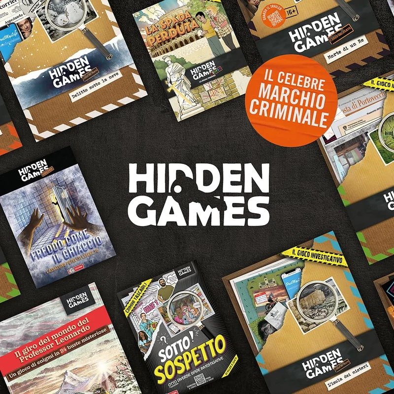 Hidden Games Luogo del Reato - Un piano perfetto - Italiano - Gioco investigativo realistico ed emozionante, tipo Escape Room da tavolo