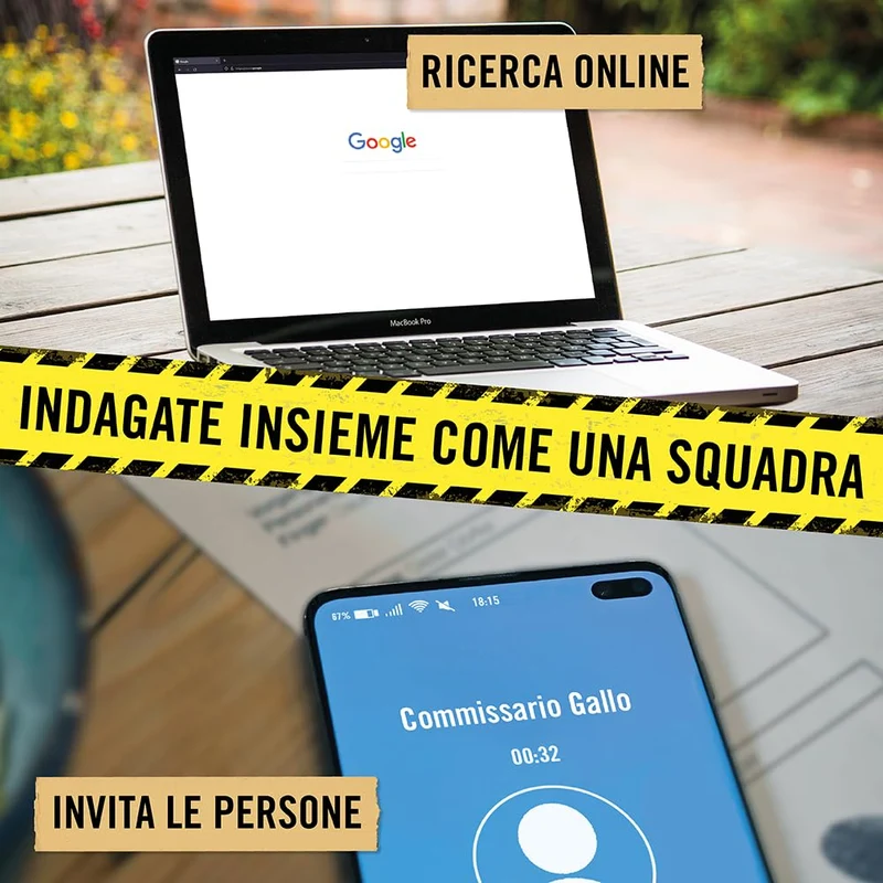 Hidden Games Luogo del Reato - Un piano perfetto - Italiano - Gioco investigativo realistico ed emozionante, tipo Escape Room da tavolo