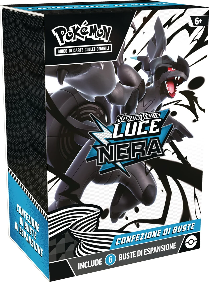 Pokémon: confezione di buste dell’espansione Scarlatto e Violetto - Luce Nera del GCC Pokémon (sei buste di espansione)