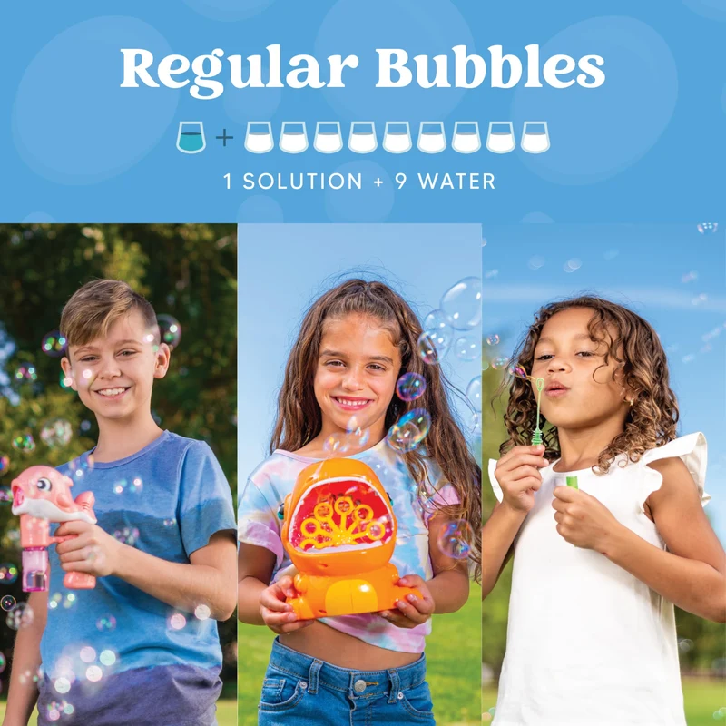 2 * 0.95L Grandi Bolle Concentrate Soluzione (fino a 19 litri) per Grandi Feste Estive, Bomboniere, Bolla Estiva Giocattolo, Premi in Aula