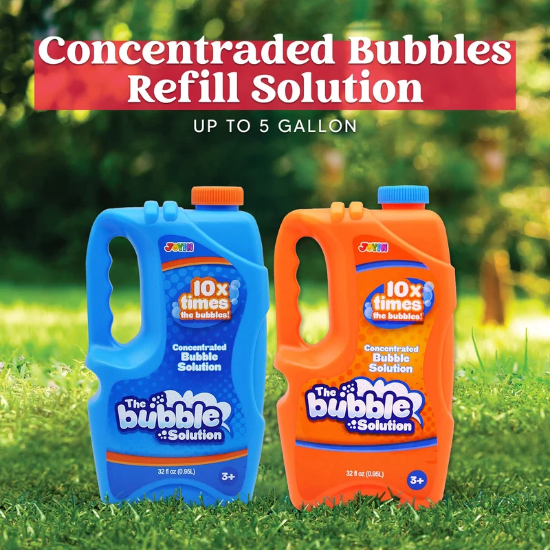 2 * 0.95L Grandi Bolle Concentrate Soluzione (fino a 19 litri) per Grandi Feste Estive, Bomboniere, Bolla Estiva Giocattolo, Premi in Aula