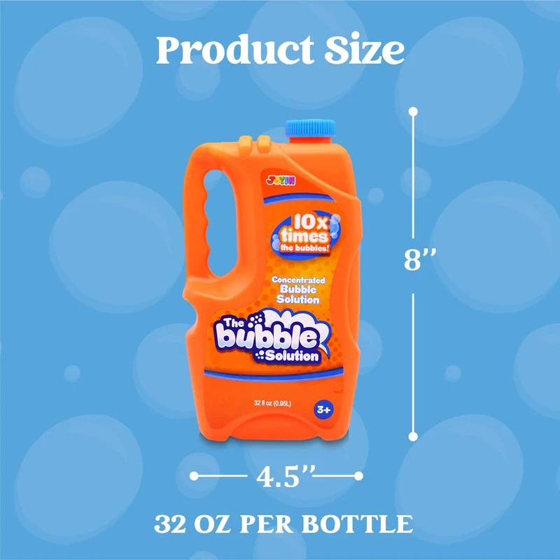 2 * 0.95L Grandi Bolle Concentrate Soluzione (fino a 19 litri) per Grandi Feste Estive, Bomboniere, Bolla Estiva Giocattolo, Premi in Aula