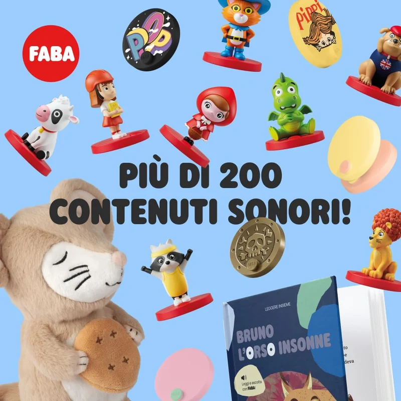 FABA Personaggio Sonoro – Arriva Lucilla! – Musiche, canzoni e suoni per bambini e bambine 1-3 anni - Ascoltabile con FABA Raccontastorie e FABA+, gioco educativo versione italiana