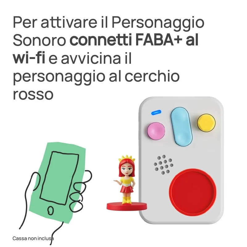 FABA Personaggio Sonoro – Arriva Lucilla! – Musiche, canzoni e suoni per bambini e bambine 1-3 anni - Ascoltabile con FABA Raccontastorie e FABA+, gioco educativo versione italiana