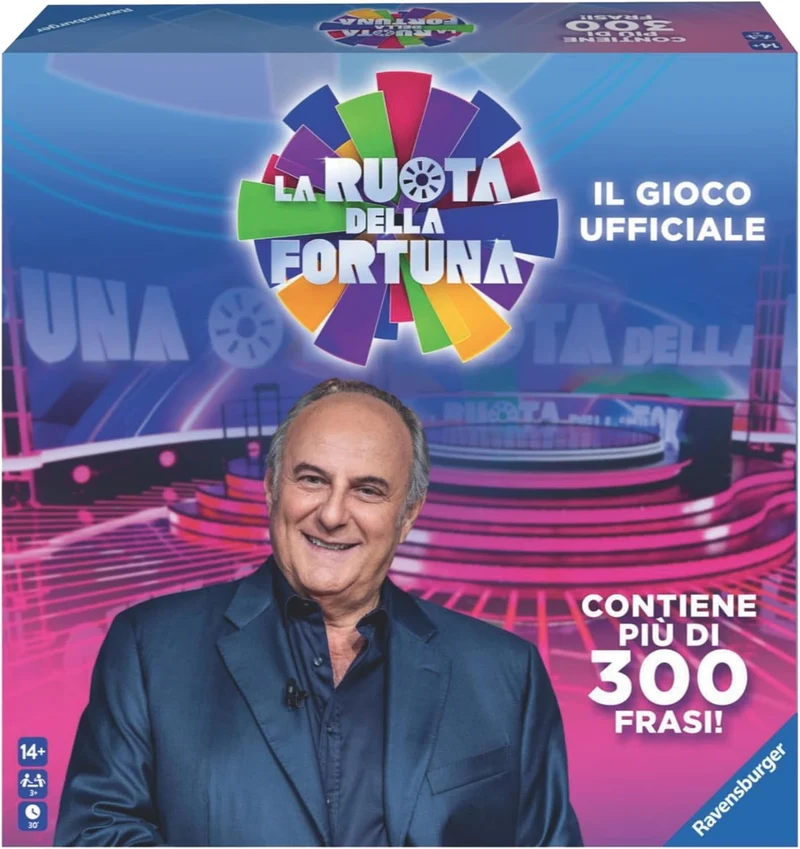 Ravensburger - La Ruota Della Fortuna | Giochi Da Tavolo Adulti | Gerry Scotti | Giochi Da Tavolo Divertenti 14+ Anni | Gioco Da Tavola | 3+ Giocatori | Regalo Natale