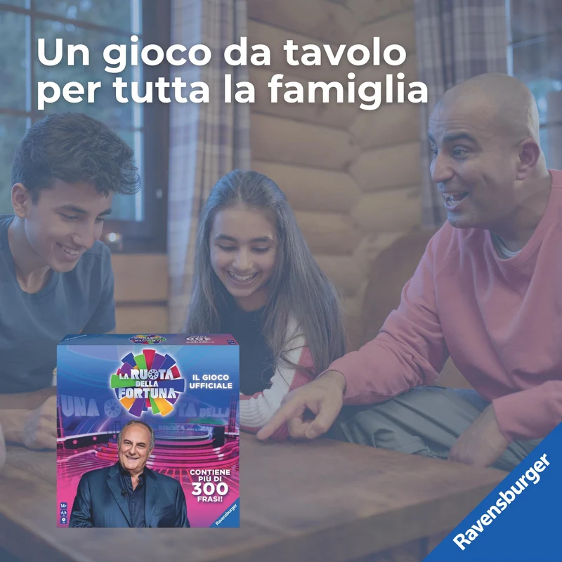 Ravensburger - La Ruota Della Fortuna | Giochi Da Tavolo Adulti | Gerry Scotti | Giochi Da Tavolo Divertenti 14+ Anni | Gioco Da Tavola | 3+ Giocatori | Regalo Natale