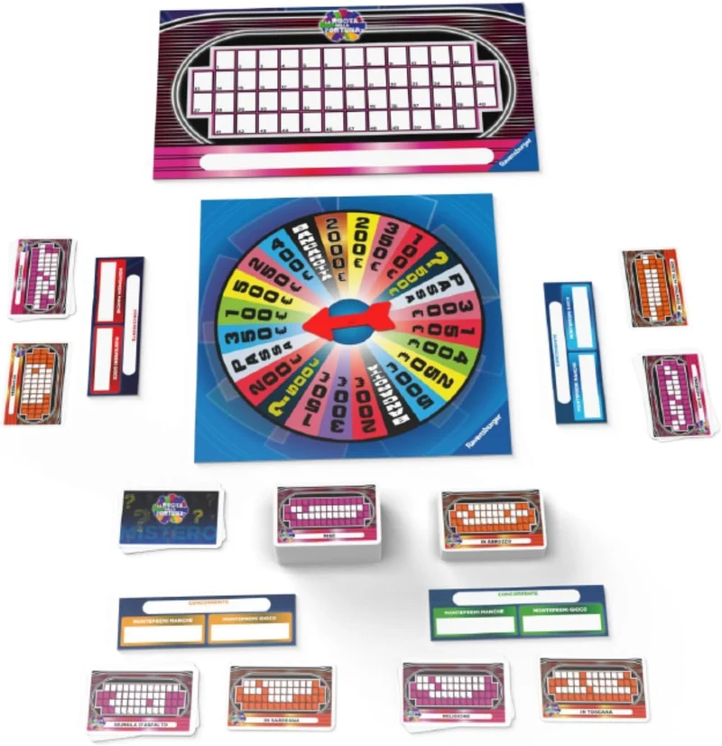 Ravensburger - La Ruota Della Fortuna | Giochi Da Tavolo Adulti | Gerry Scotti | Giochi Da Tavolo Divertenti 14+ Anni | Gioco Da Tavola | 3+ Giocatori | Regalo Natale