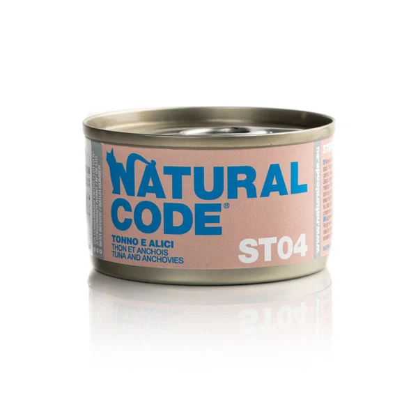 Natural Code ST04 Tonno e Alici 85g Umido per Gatti Sterilizzati