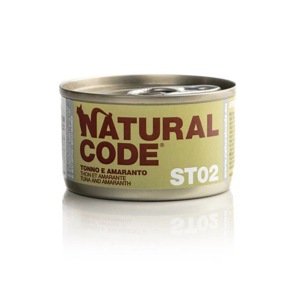 Natural Code ST02 Tonno e Amaranto 85g Umido per Gatti Sterilizzati