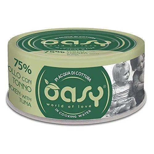 Oasy More Love Pollo con Tonno in Acqua di Cottura 70 GR