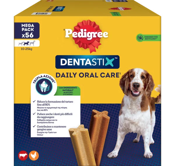 Pedigree Dentastix Medium Igiene Orale Cani 10-25kg 56pz