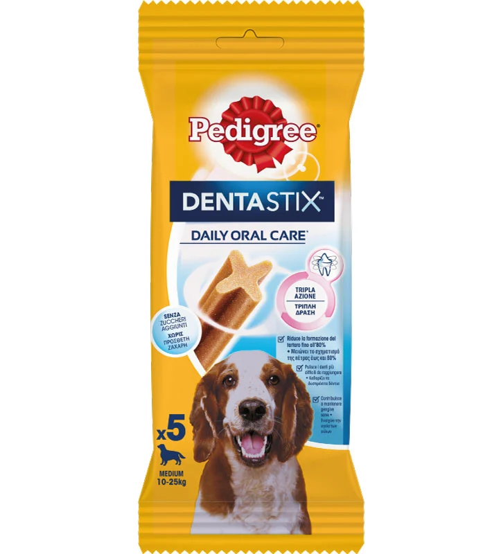 Pedigree Dentastix Medium 5pz – Cani di Taglia 10-25kg