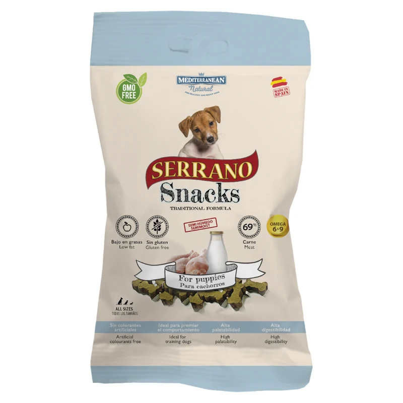 SERRANO Cane Snack Puppy Ossetti Pollo 100gr