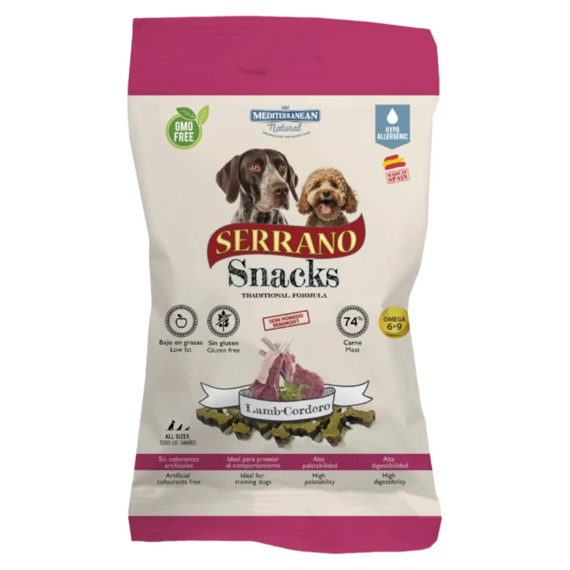 SERRANO Cane Snack Ossetti Agnello 100gr