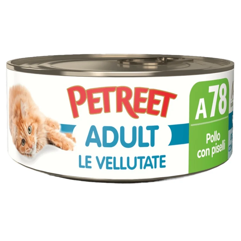 PETREET A78 Cat Vellutata Pollo con Piselli 70Gr