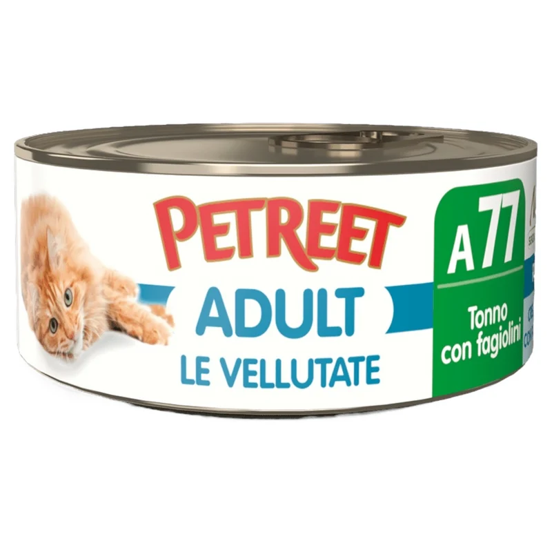 PETREET A77 Cat Vellutata Tonno con Fagiolini 70Gr