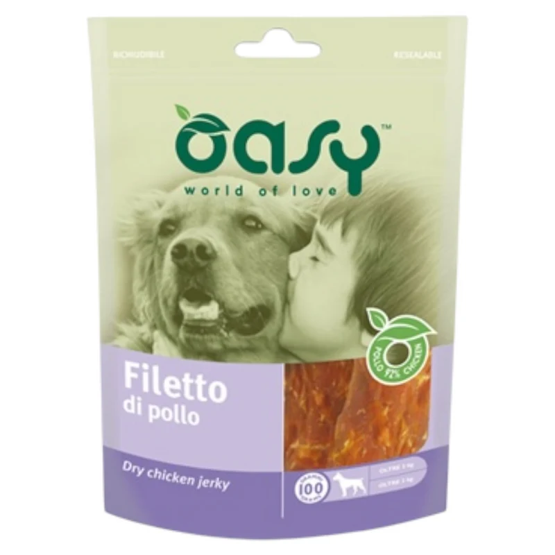 OASY Snack Cane Filetti di Pollo 100Gr