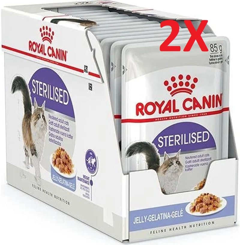 24x85g Royal Canin Sterilised37 in Gelatina - Umido per Gatti