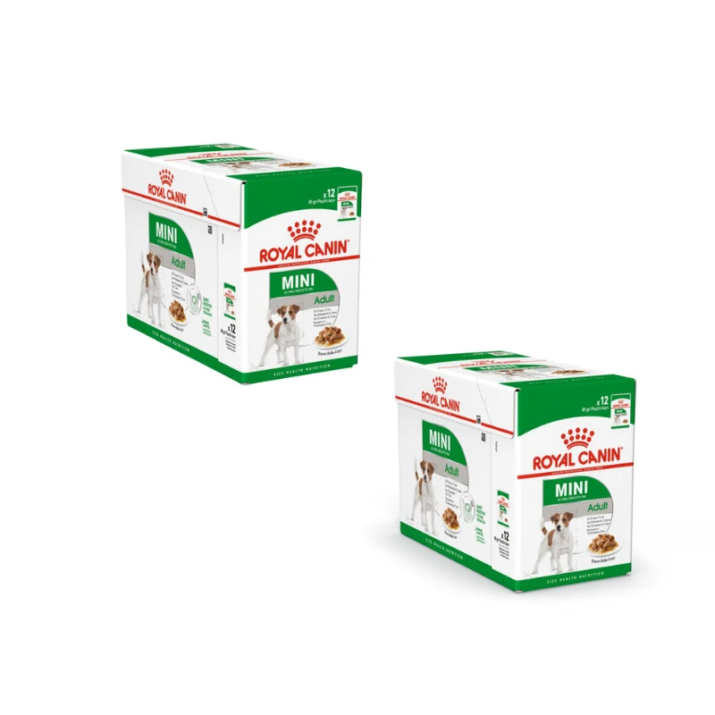 24x85g Royal Canin Mini Adult in Salsa - Cibo Umido per Cani