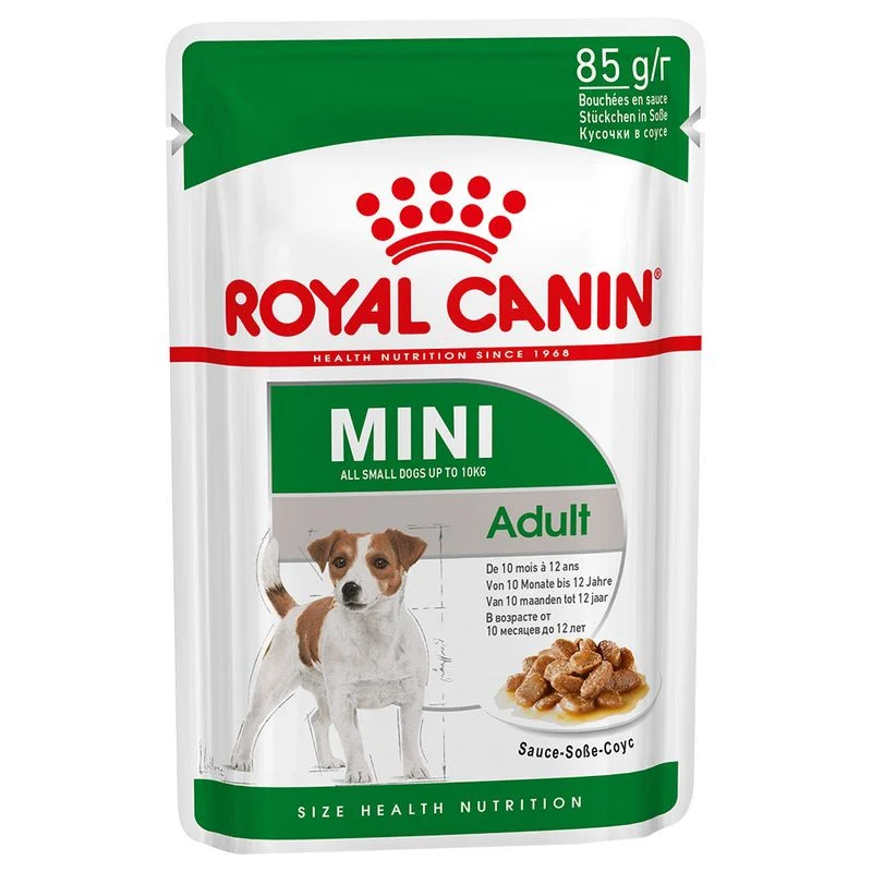 24x85g Royal Canin Mini Adult in Salsa - Cibo Umido per Cani