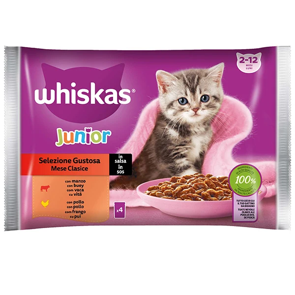 4x85g Whiskas Junior in Salsa