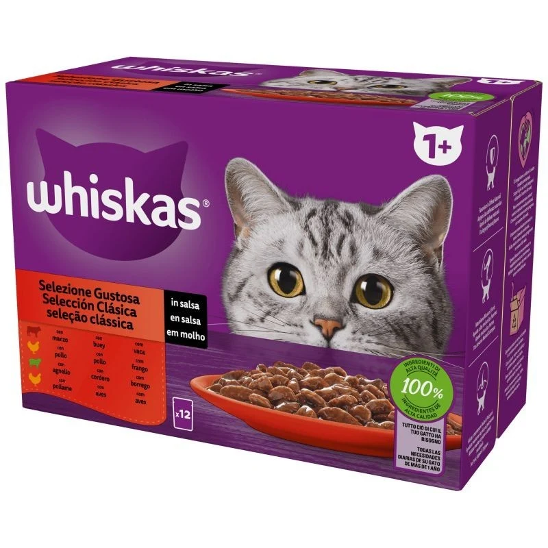 Whiskas Selezione Gustosa in Salsa 12x85g