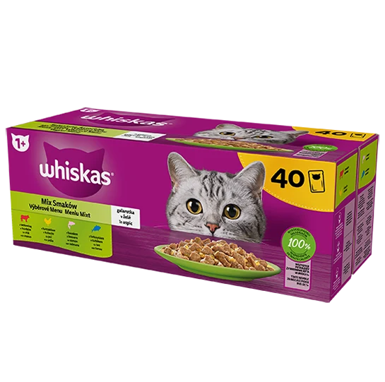 40x85g Whiskas Selezione Assortita in Gelatina