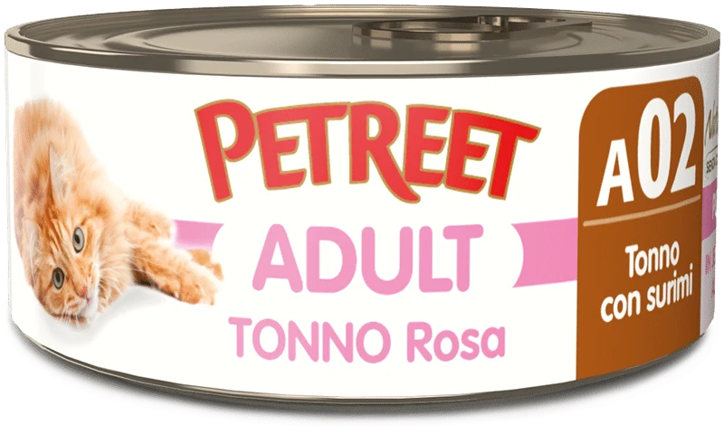 PETREET A02 Cat Tonno Rosa con Surimi e Aragosta 70Gr