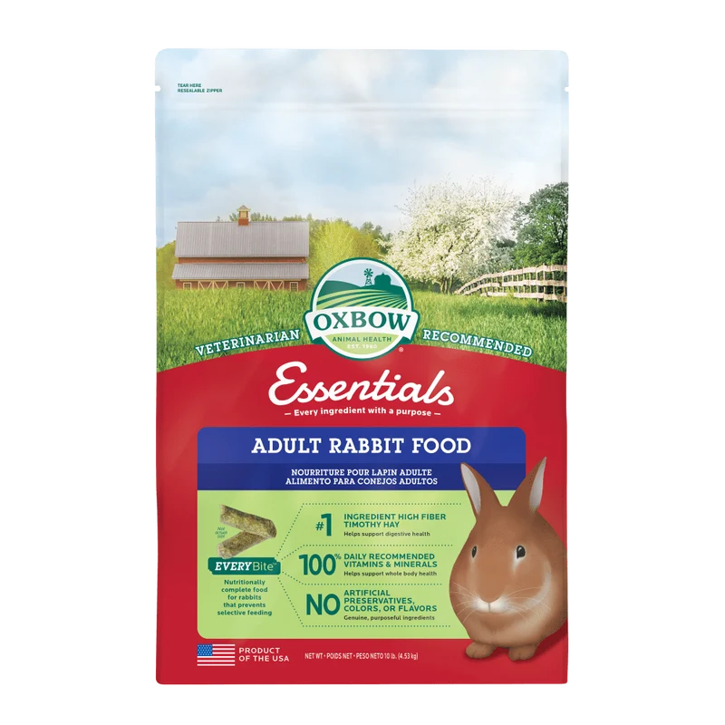 Oxbow Essentials Adult Rabbit Food 4,53kg - Alimento per Conigli Adulti