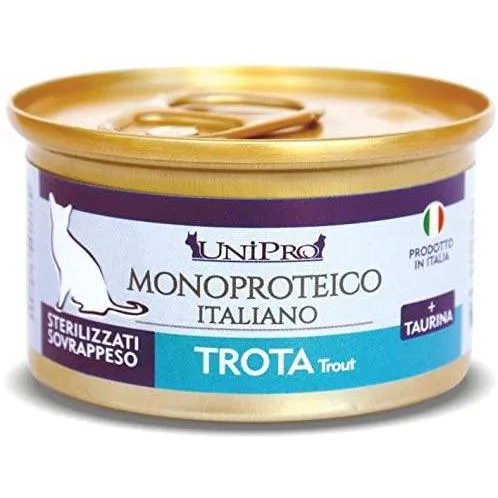 Unipro Unicamente Sterilizzati Trota 85gr Monoproteico Lattina