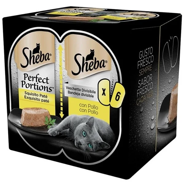 Sheba Perfect Portions Pollo - Paté per Gatti 3x2x37,5g