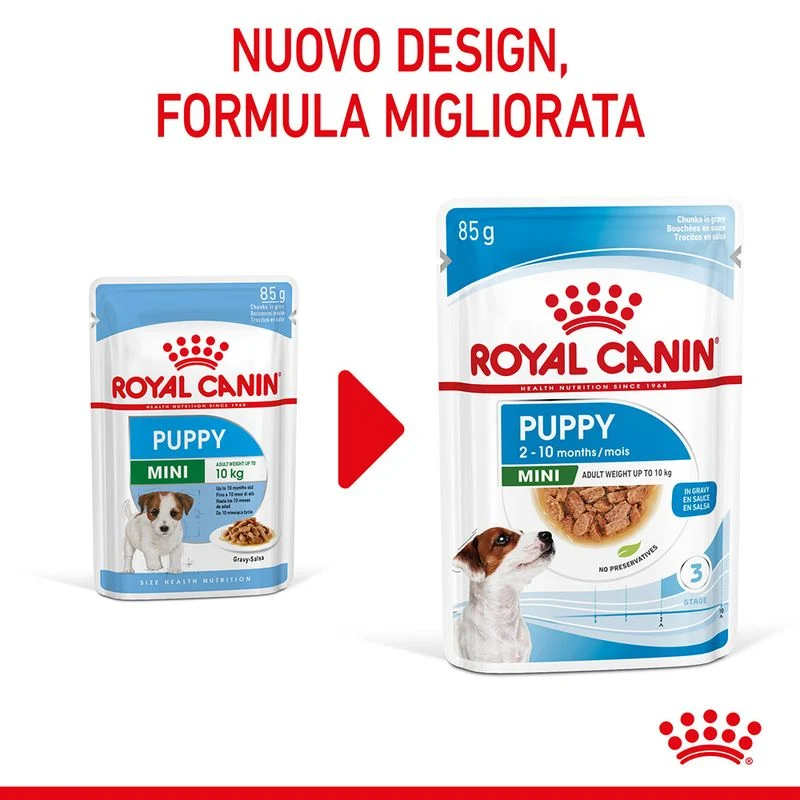 12x85g Royal Canin Mini Puppy - Cibo Umido per Cani Cuccioli